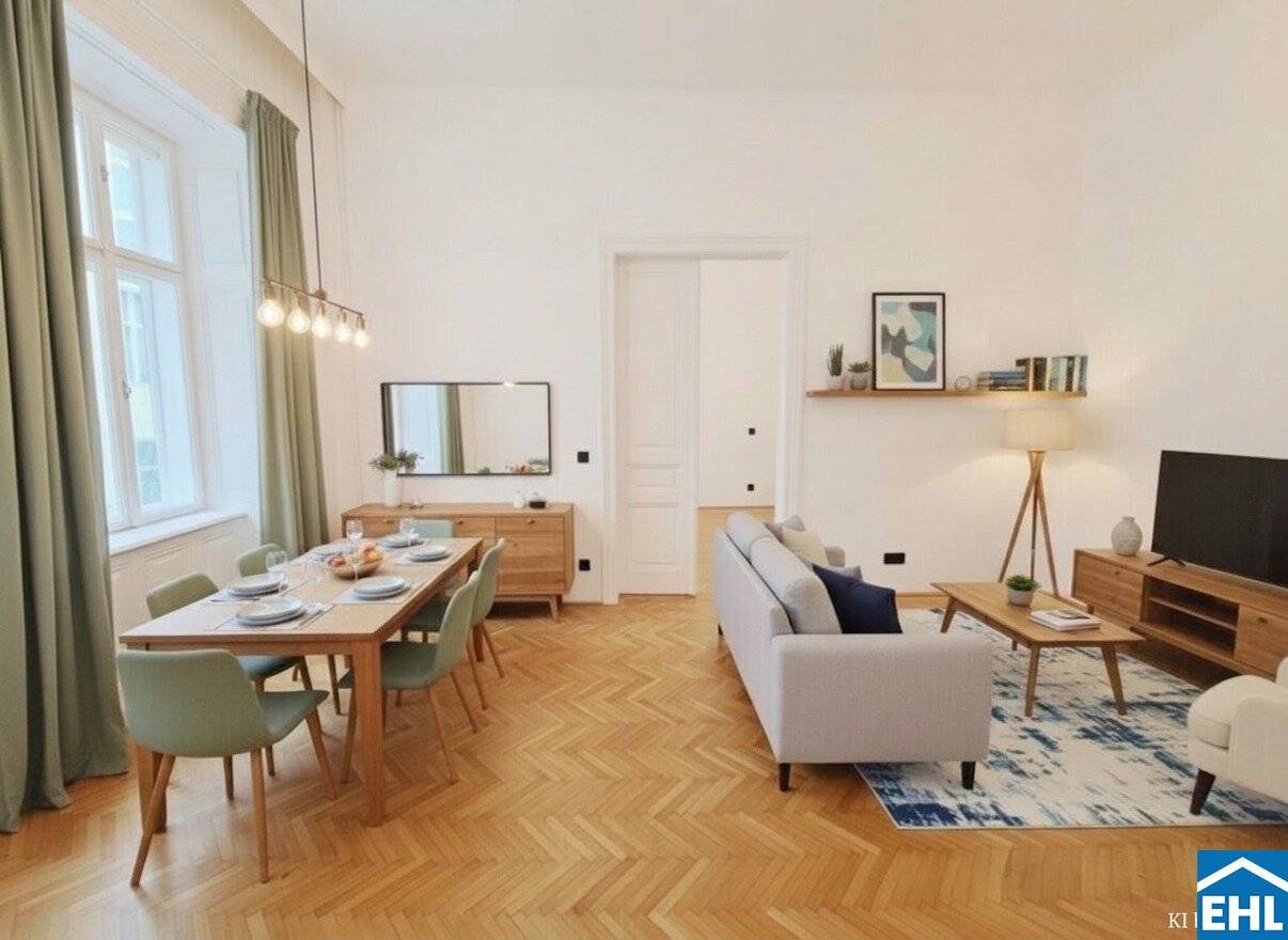 Apartment courtyard facing quiet location
