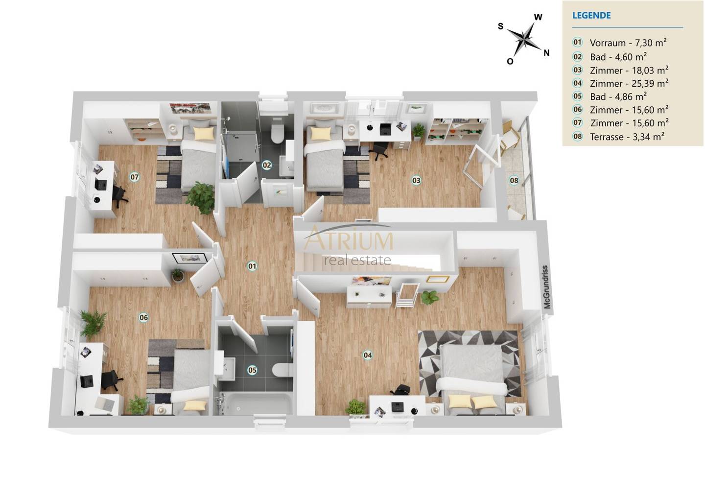 180m² 6-room single-family house (ready for floor coverings) in Straßhof an der Nordbahn
