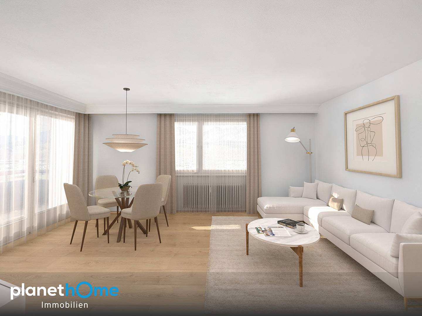Wohnung mit lichtdurchflutetem und unverbaubarem Ausblick