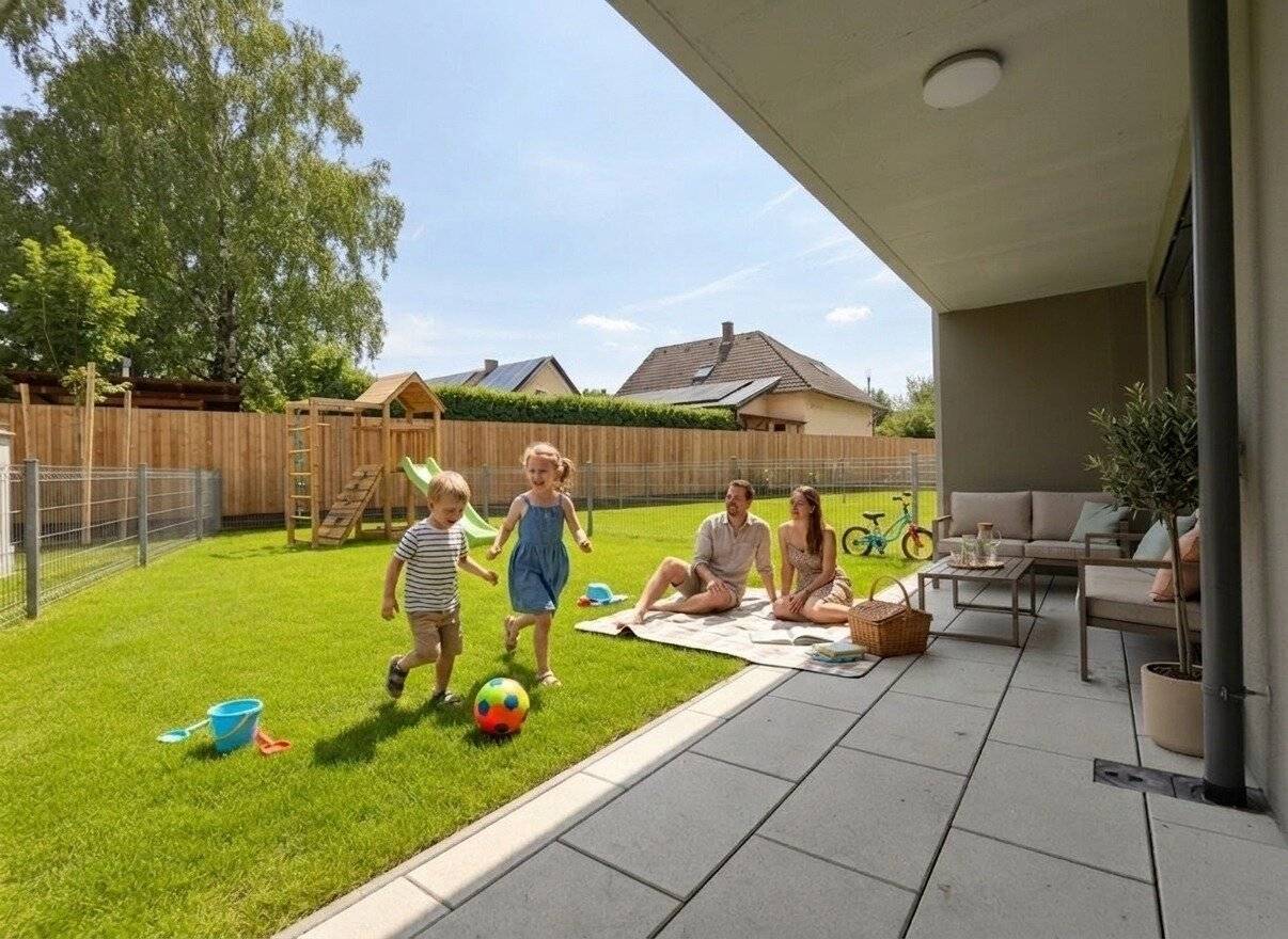 Erdgeschosswohnung mit Garten und Terrasse