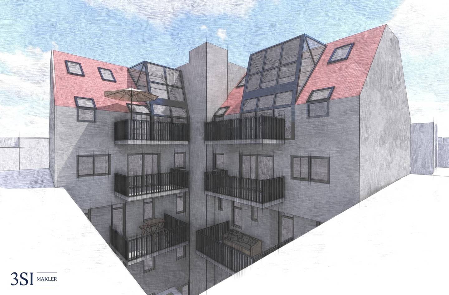 Wohnung Baubewilligter Rohdachboden