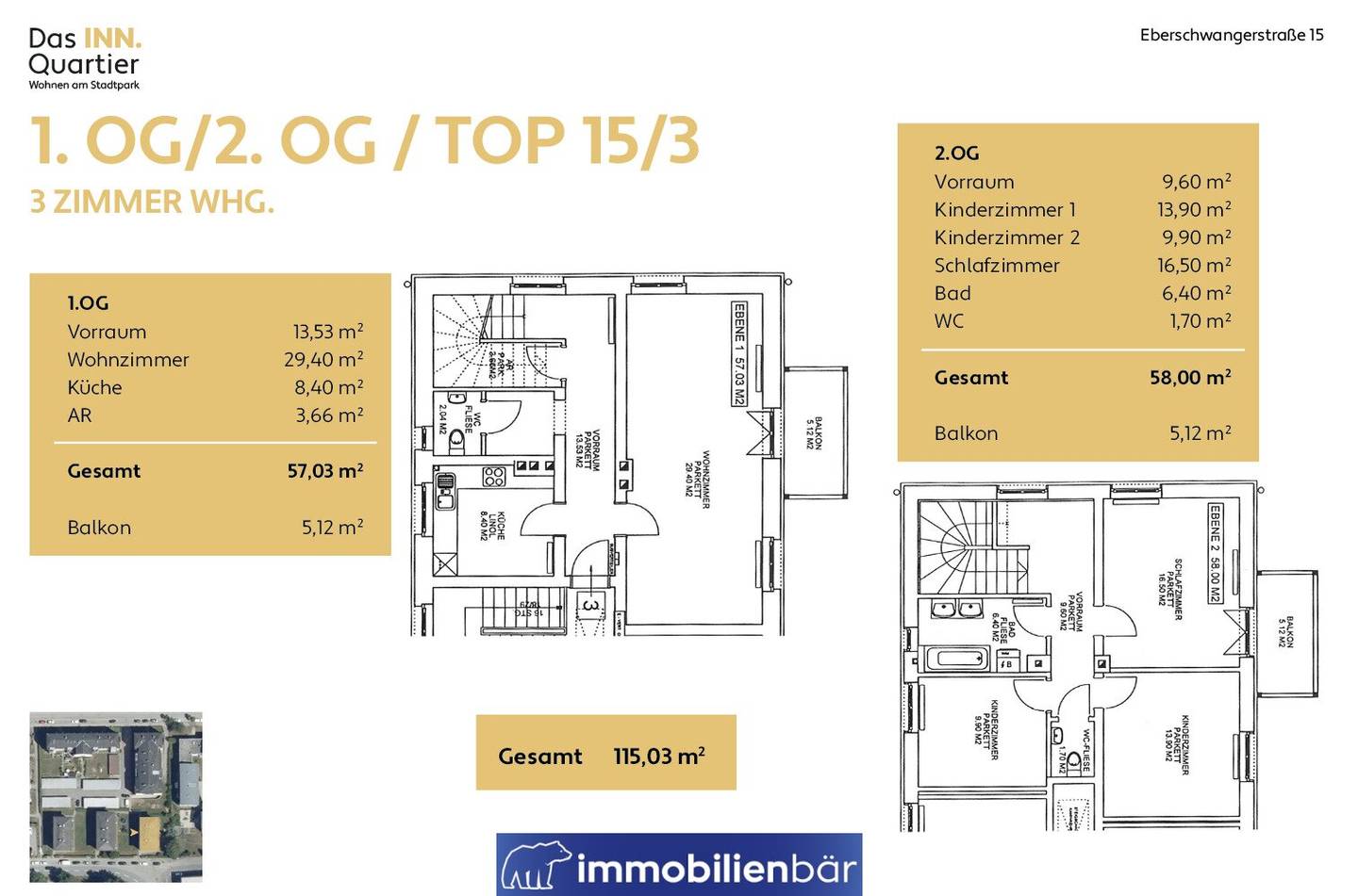 Maisonette directly at Stadtpark Ried