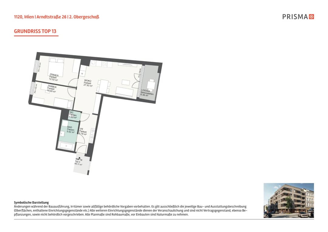 First occupancy New Build Apartment Loggia near U4 U6 Meidling