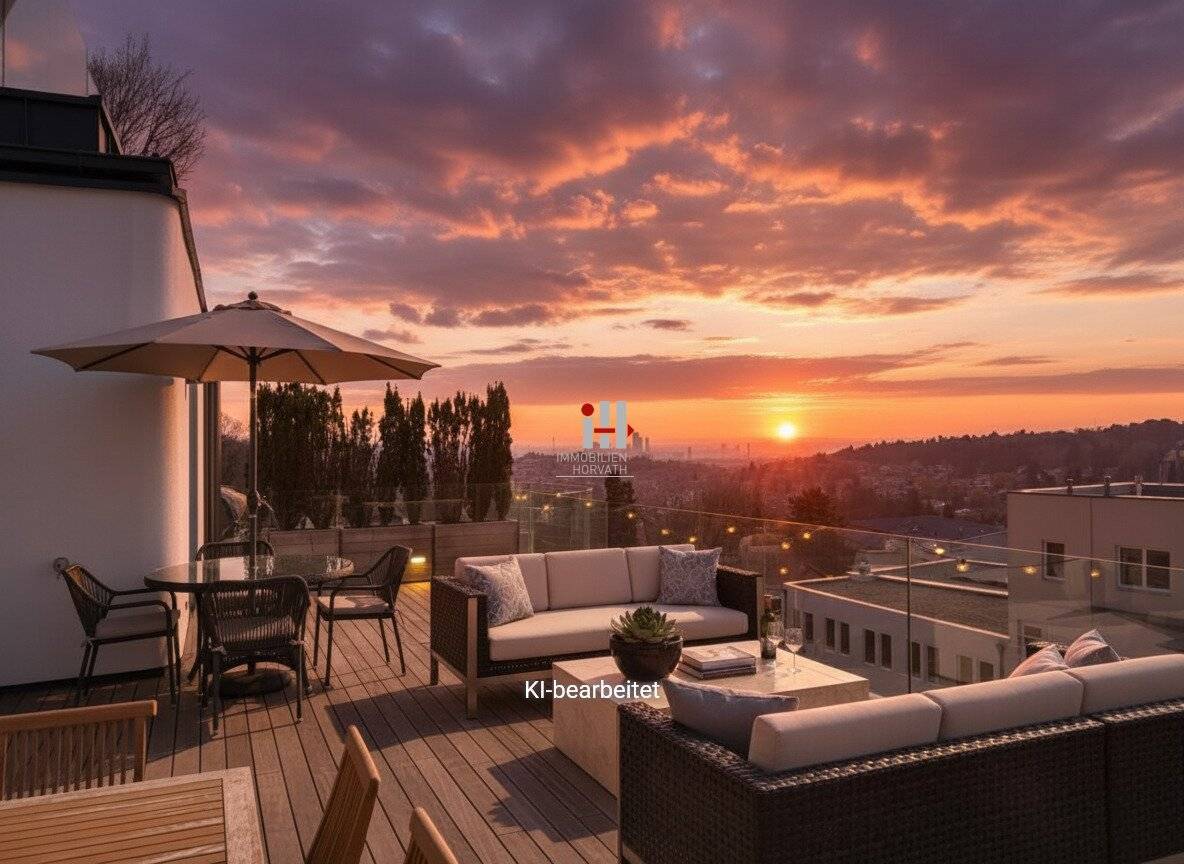 Penthouse mit Dachterrasse und Dachgarten