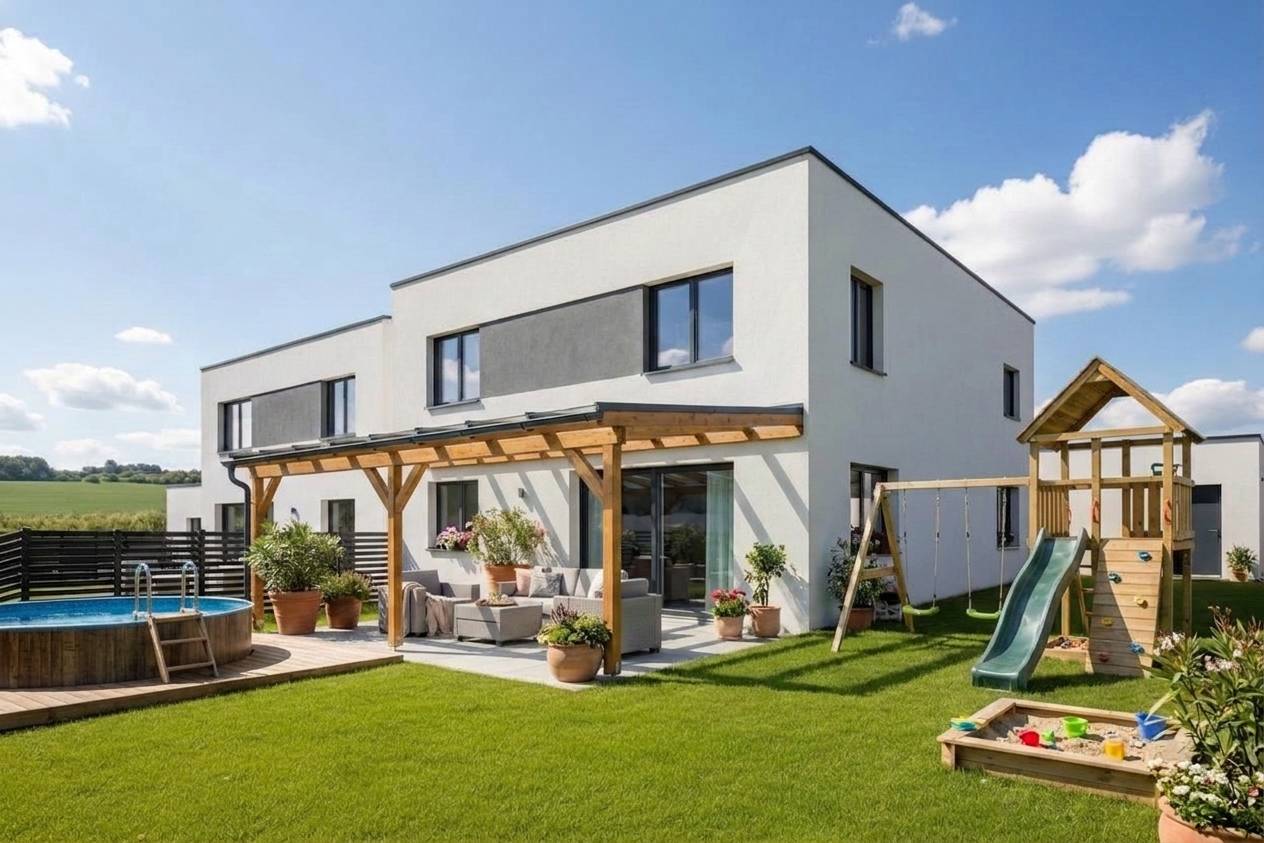 Neubau-Doppelhaushälfte Nußdorf