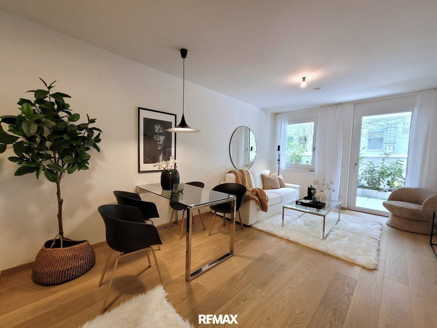 Ground floor apartment with garden and terrace and geothermal energy