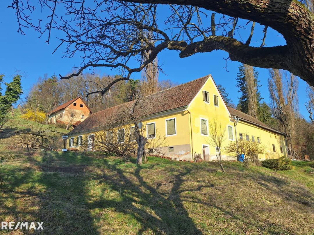 Four-sided farm with 17ha land in Fürstenfeld