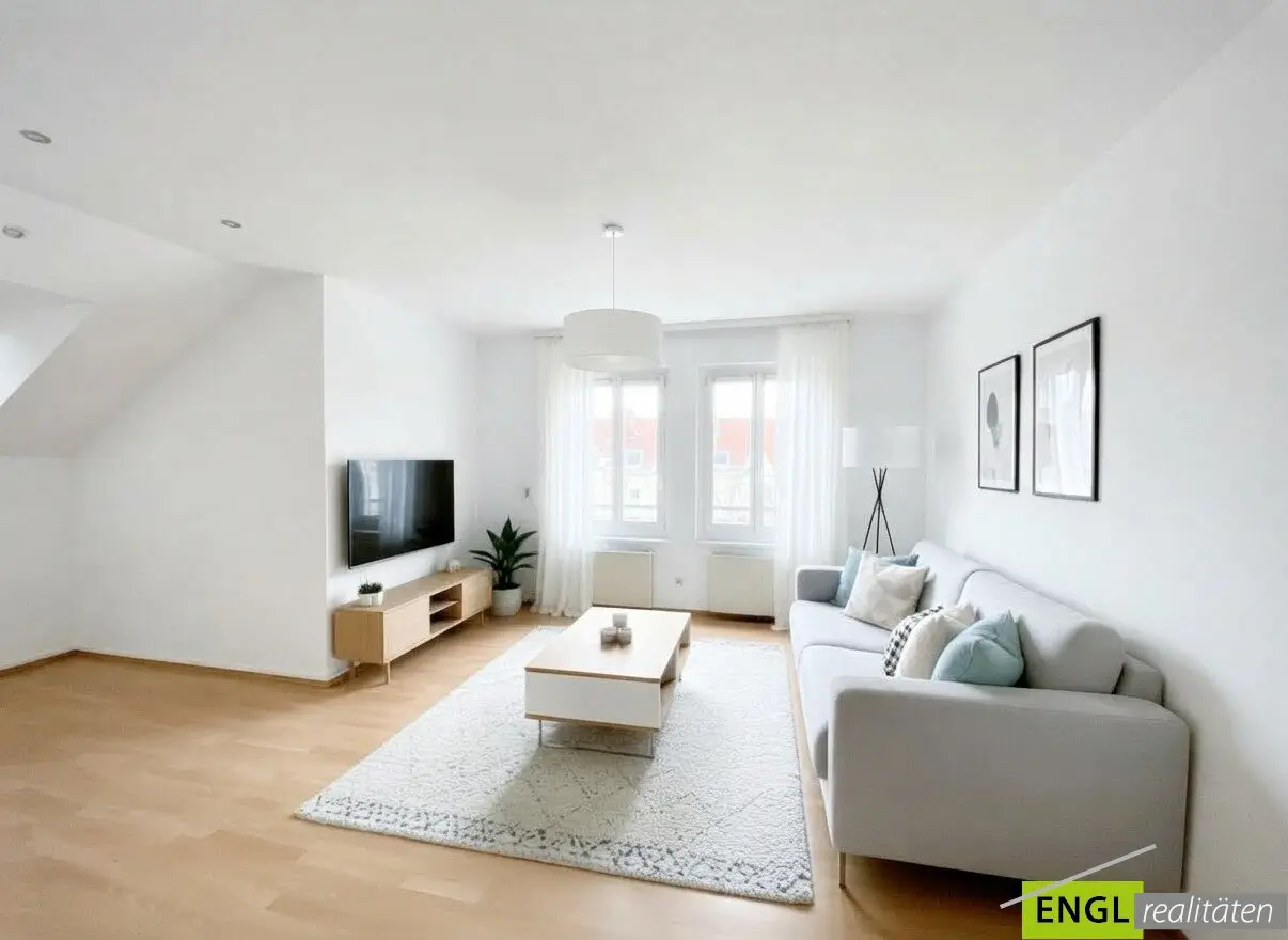 Top floor apartment quiet green location garden view