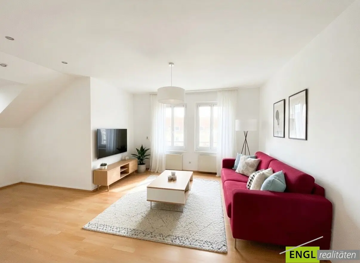 Dachgeschosswohnung Ruhige Grünlage Gartenblick