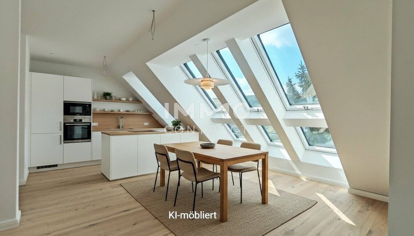 Top floor apartment with roof terrace and panoramic view