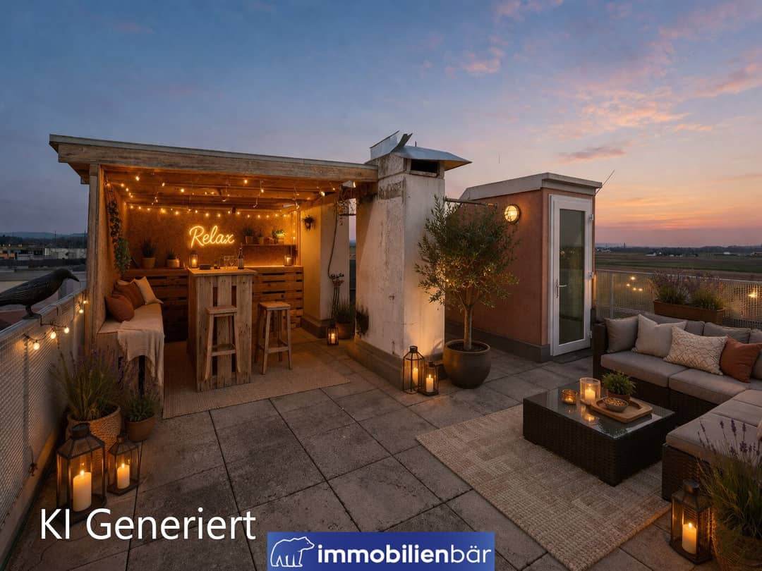 Maisonette with 60m² Roof Terrace, Marchtrenk