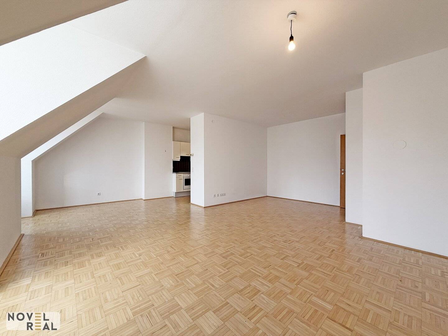 Attic apartment with open kitchen