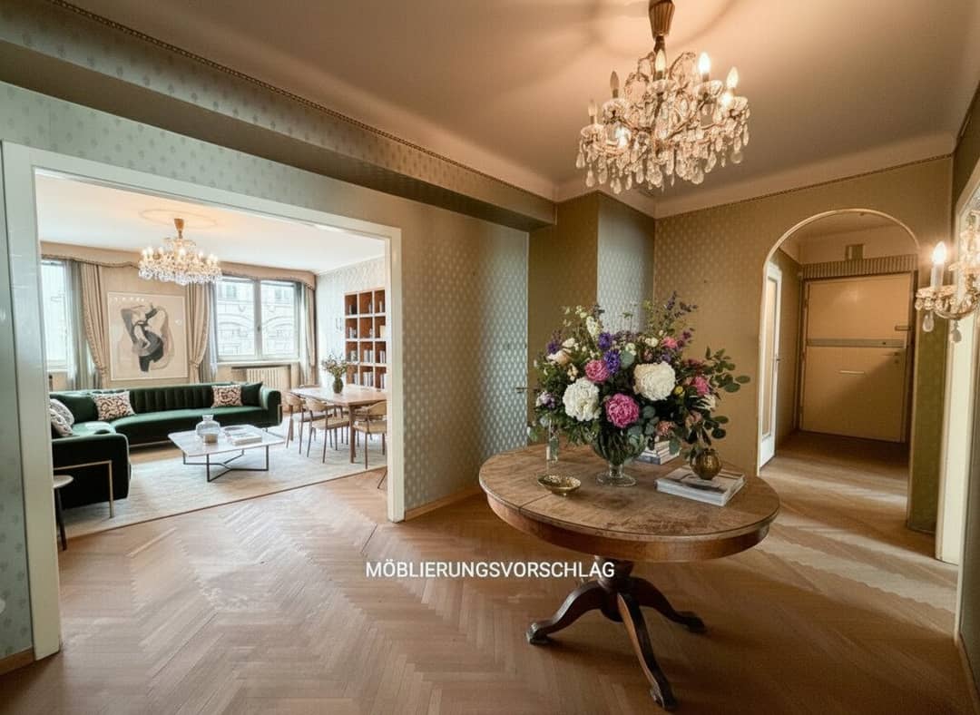 Wohnung im Opernringhof nahe Staatsoper mit großem Wohnzimmer