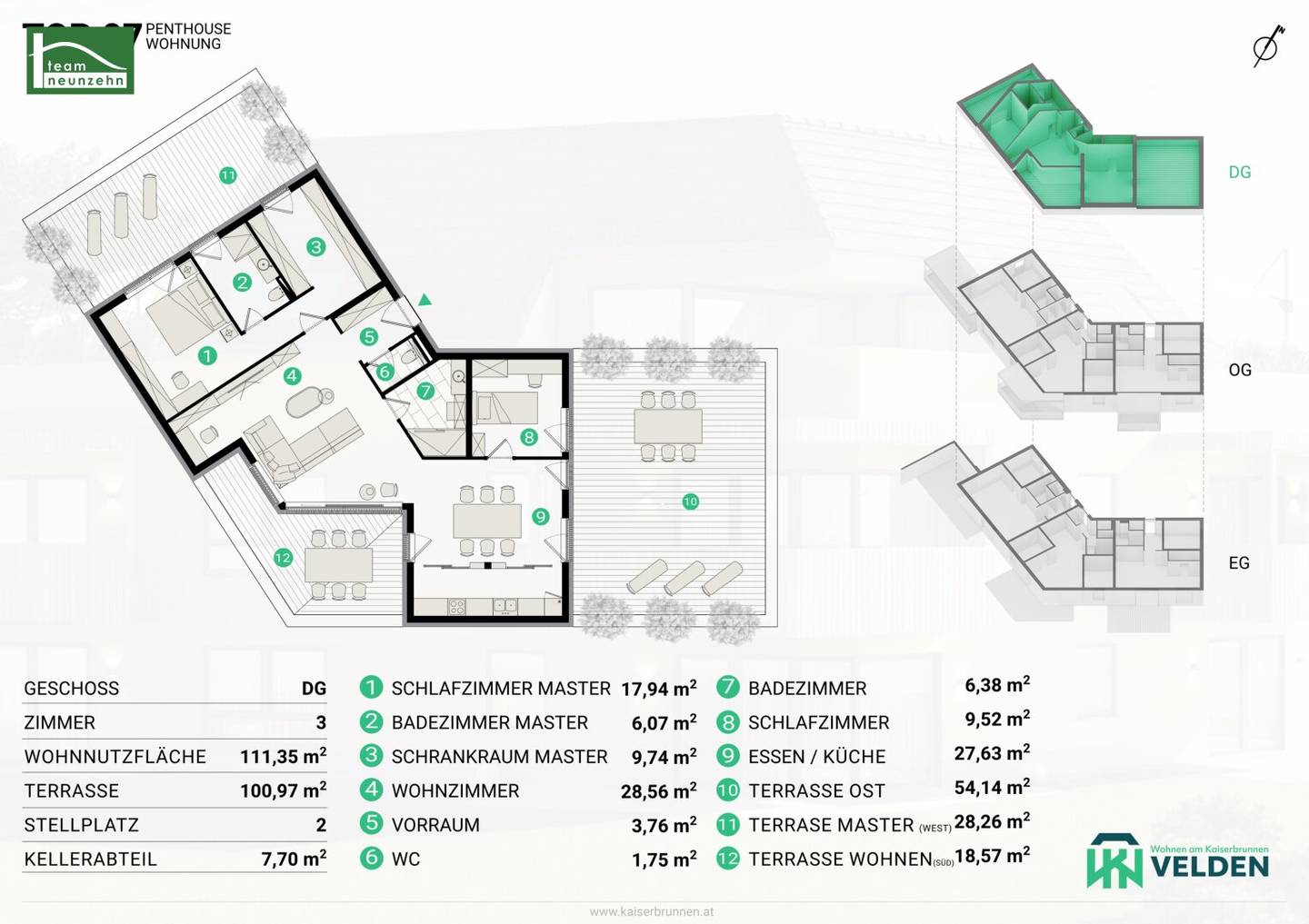 Design trifft Wohnkomfort: Exklusive Neubauwohnungen mit Freifläche