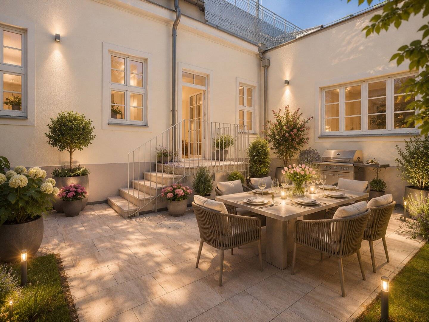 Apartment with garden and terrace in Stadlau