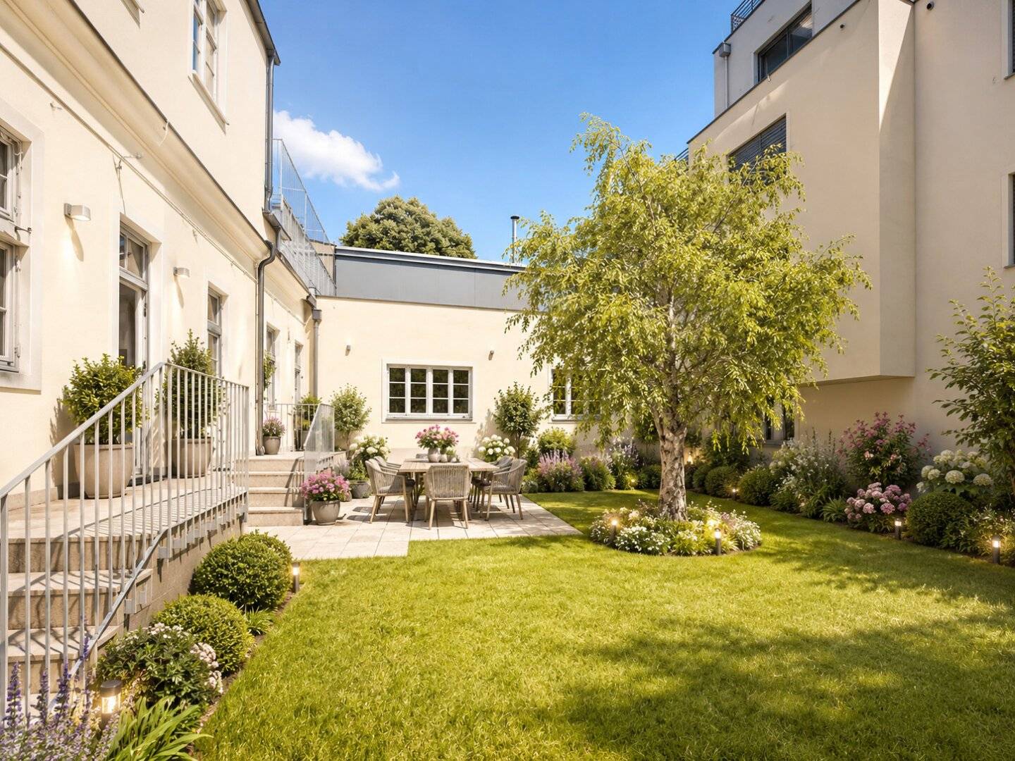 Apartment with garden and terrace in Stadlau