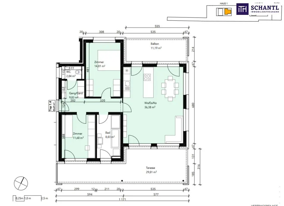 Nachhaltiger Premium-Erstbezug in Graz-Liebenau: 3-Zimmer-Neubauwohnung mit Balkon & 29 m² Sonnenterrasse | Baustart erfolgt!