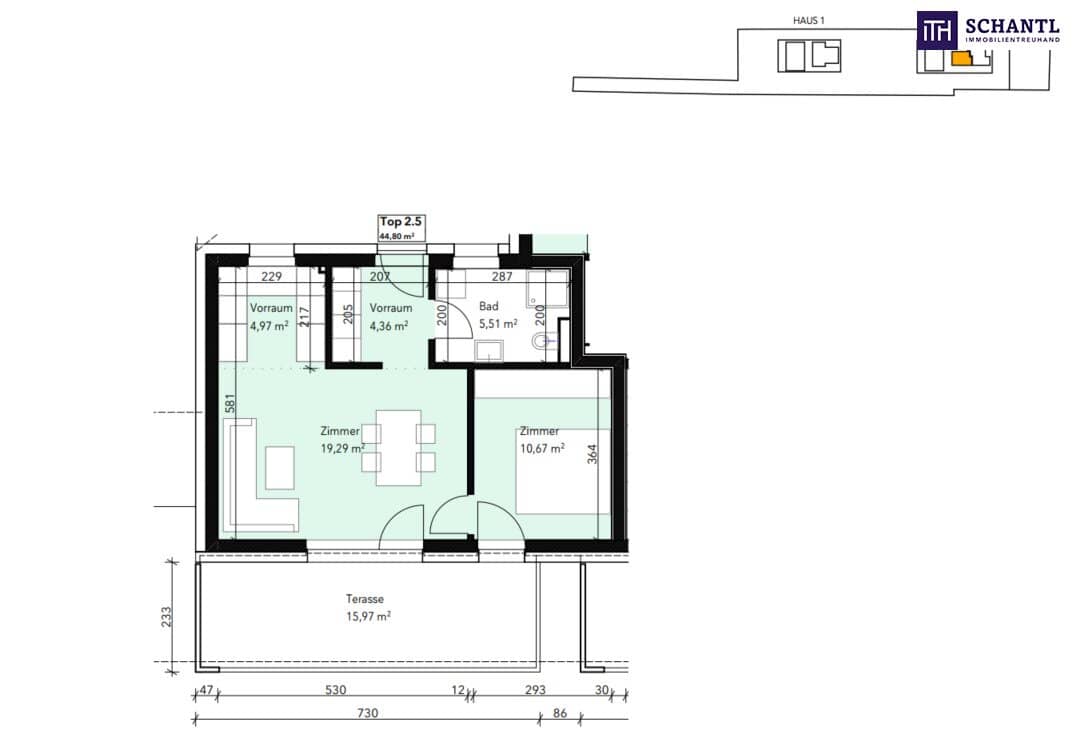 Kompakt & modern: 2-Zimmer-Wohnung im 1. OG mit ca. 16 m² Terrasse in Graz-Liebenau – nachhaltig mit Luftwärmepumpe & Photovoltaik. Baustart erfolgt!