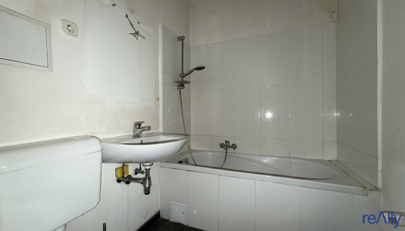 Renovierungsbedürftige 2 Zimmer Wohnung mit offener Küche