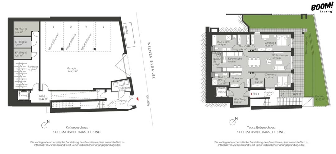 3-Room Garden Apartment Klosterneuburg