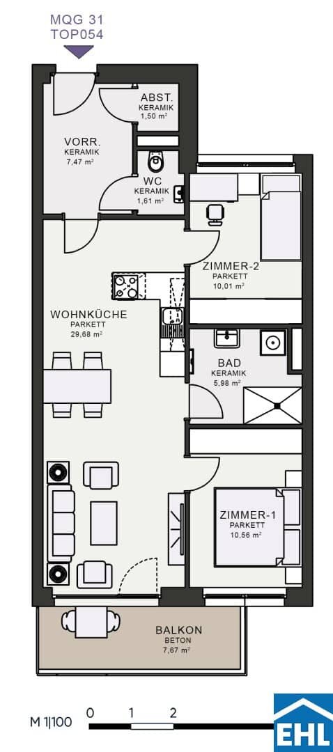 New build apartment balcony near expo grounds