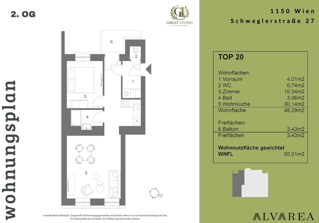 Wohnung zentral nahe U3 Schweglerstraße Balkon