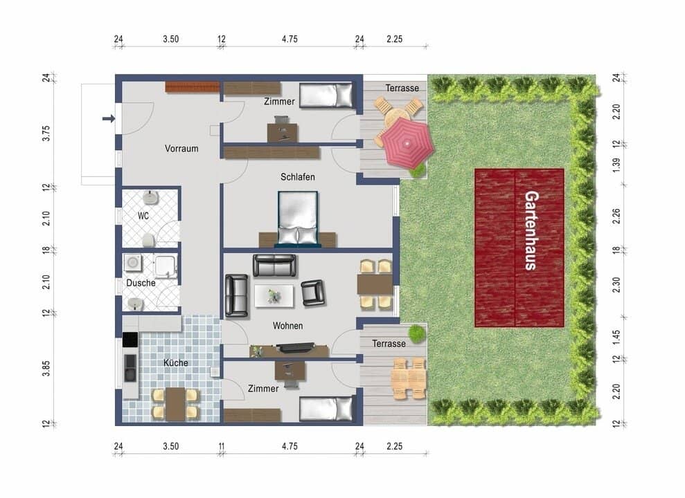Four room garden apartment, no commission, available immediately, price includes heating","de":"Vierzimmer Gartenwohnung provisionsfrei ab sofort, Preis inkl Heizung"},