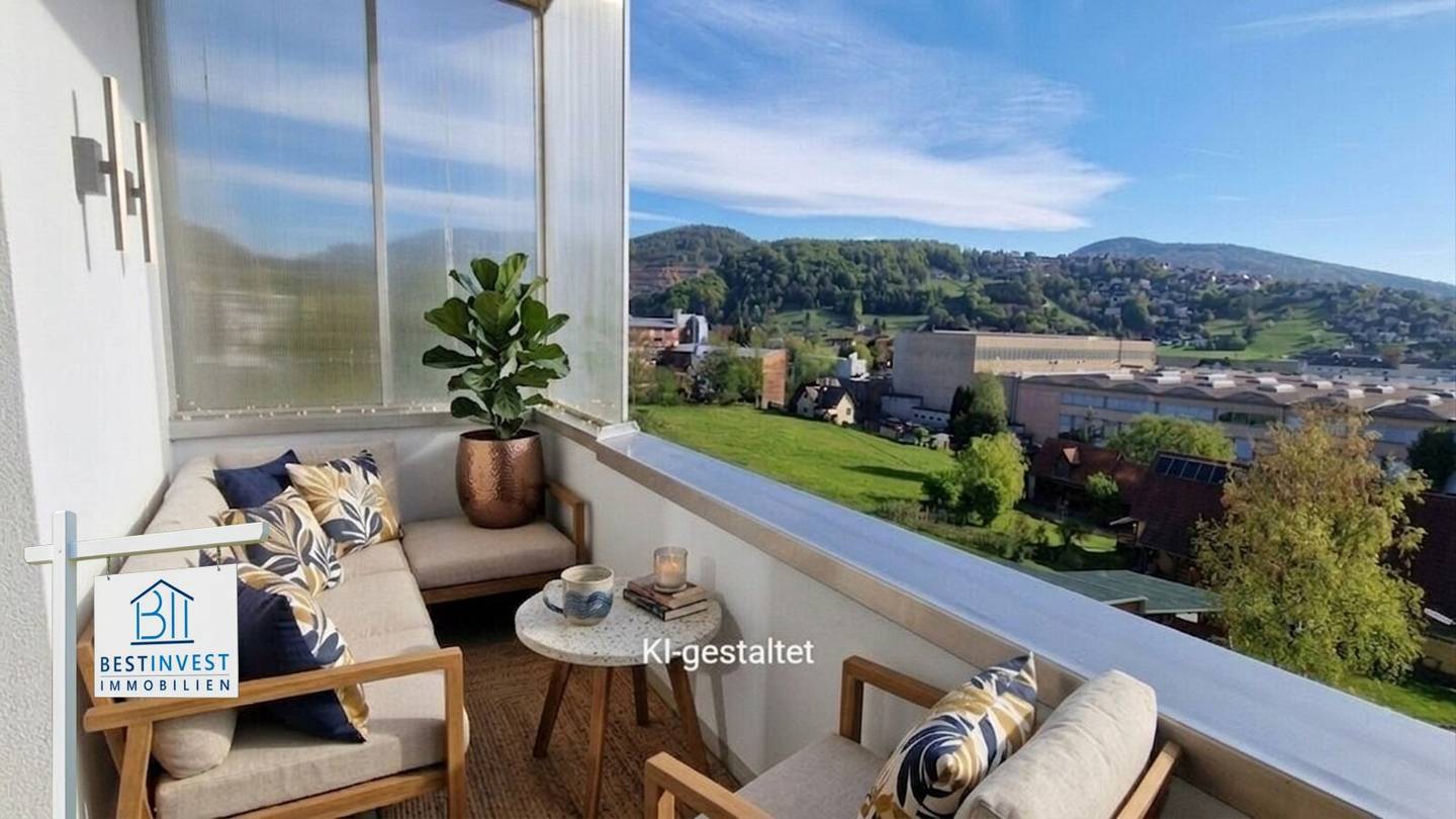 Wohnung nahe dem Stadtzentrum mit Wintergarten