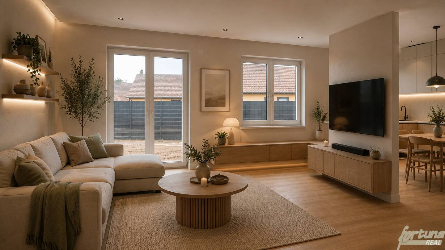 New build semi-detached house with garden and terrace in quiet location
