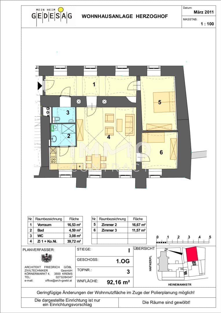 Apartment in Krems center with historic flair