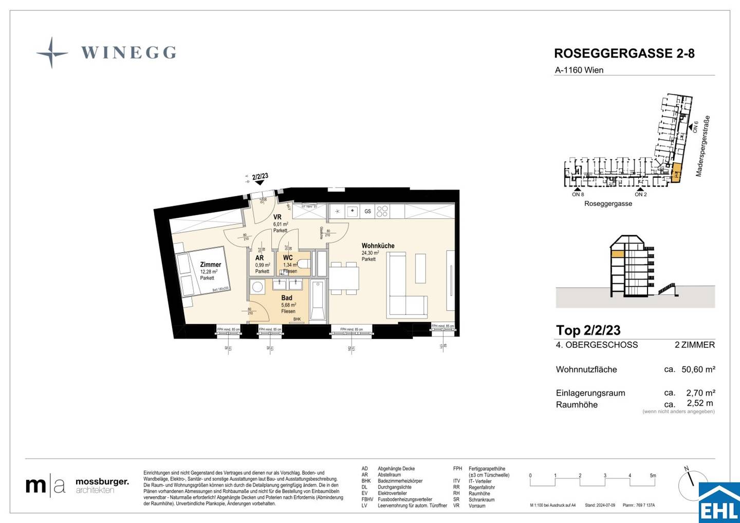 Vorsorgewohnung near Wilhelminenberg courtyard terrace