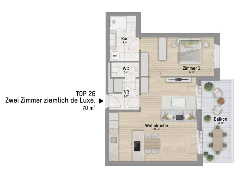 Wohnung Neubau Erstbezug nahe Donau Zentrum U1