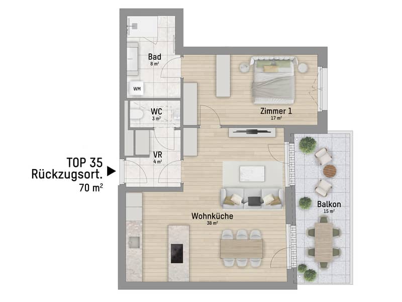 Neubau Wohnung Terrasse provisionsfrei