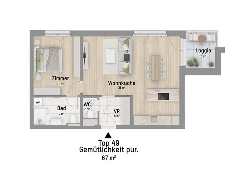 Wohnung Neubau nahe Donau Zentrum