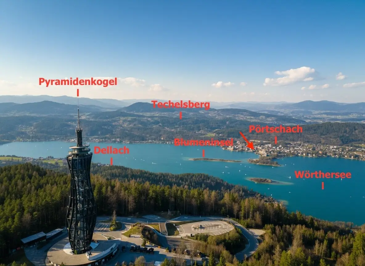 Buy now apartment in Pörtschach am Wörthersee 112 m² with terrace and lake view