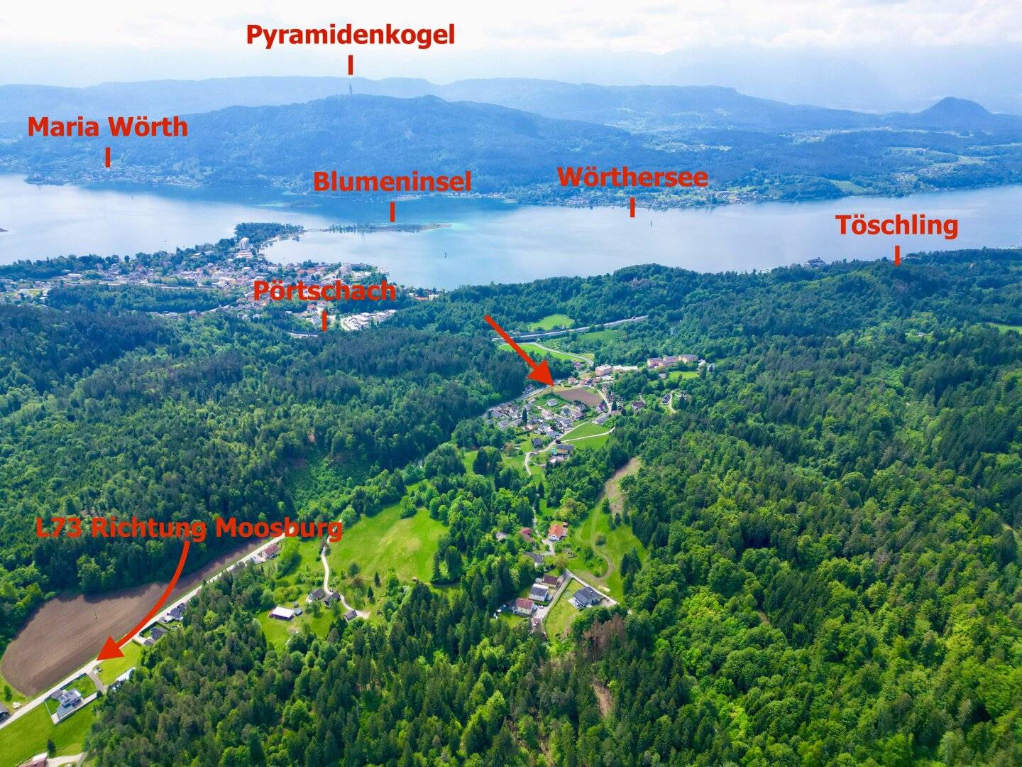 Baugrundstück am Wörthersee, 1885 m²