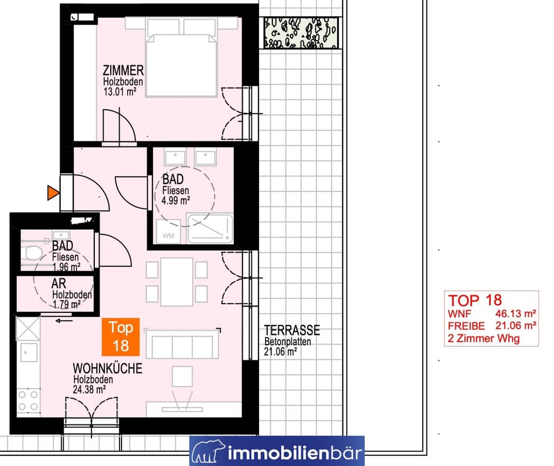Großzügige Dachgeschosswohnung mit Terrasse | Premium Lage im Projekt