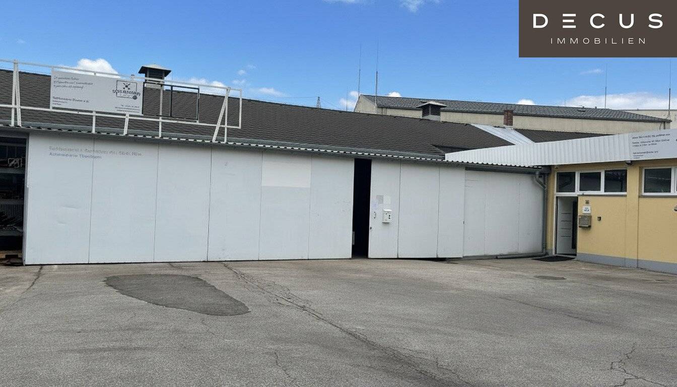 Lagerhalle ca. 222 m² + ca. 13 m² Vordach in Simmering nahe Flughafen Wien