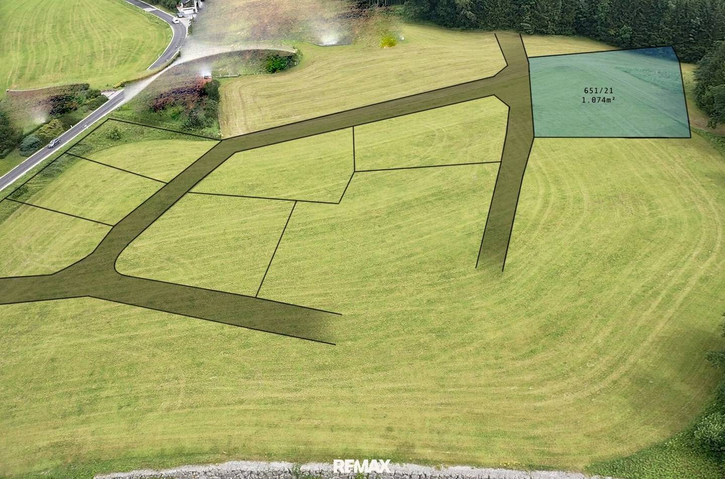 1.074 m² Baugrund Wanzenöd