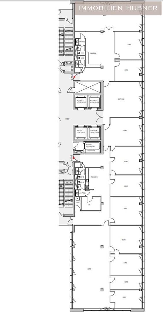 Apartment Entire floor in Ares Tower with air conditioning near U1 Kaisermühlen German titleplaceholder