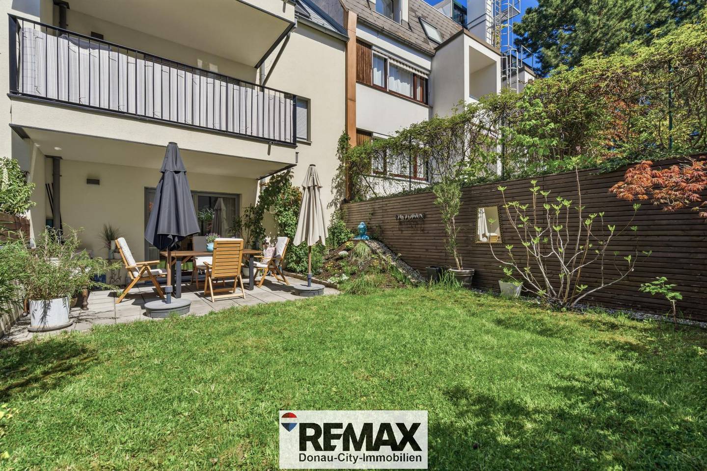 Wohnung with garden and two terraces in quiet location