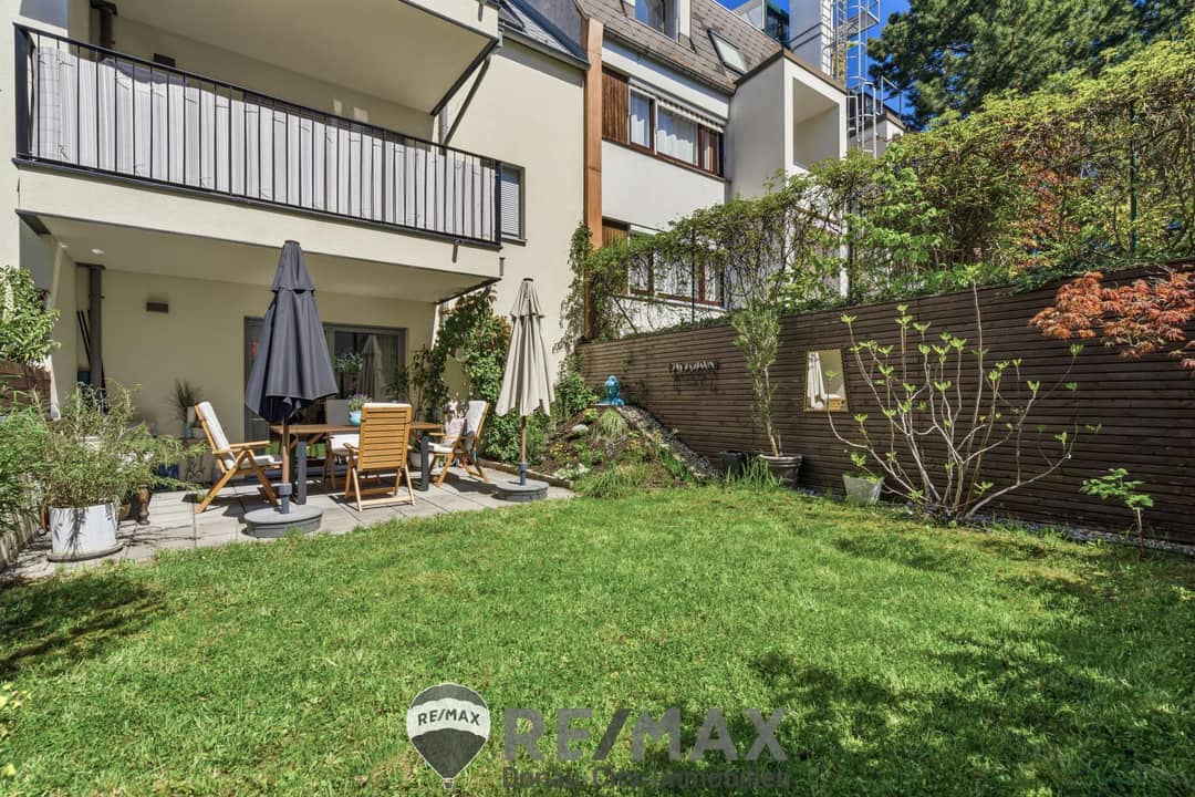 Wohnung mit Garten und zwei Terrassen ruhiger Lage
