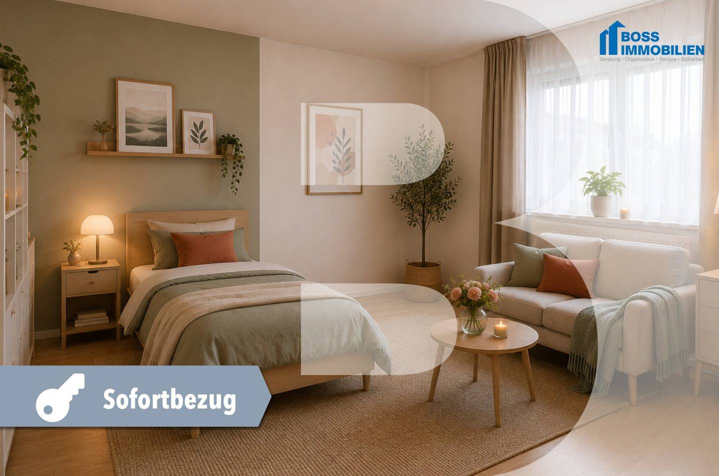 Wohnung mit Westloggia und Garage inklusive