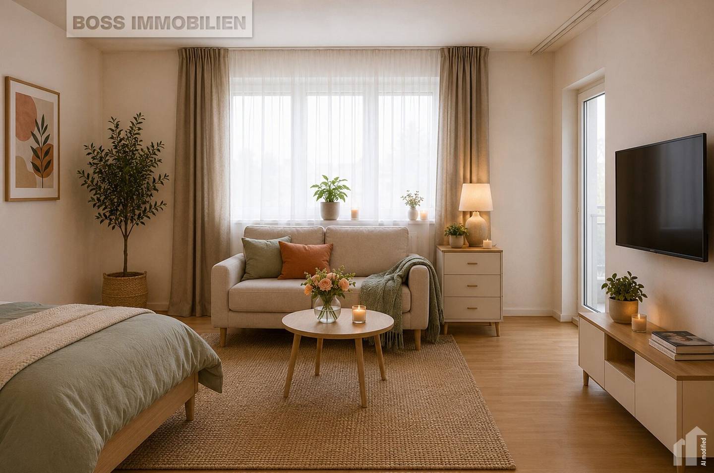 Wohnung mit Westloggia und Garage inklusive