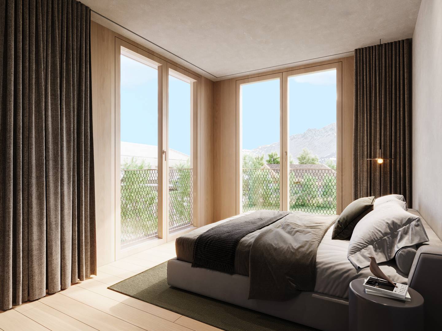 Wohnung Architekten Neubau mit Terrasse und Garten