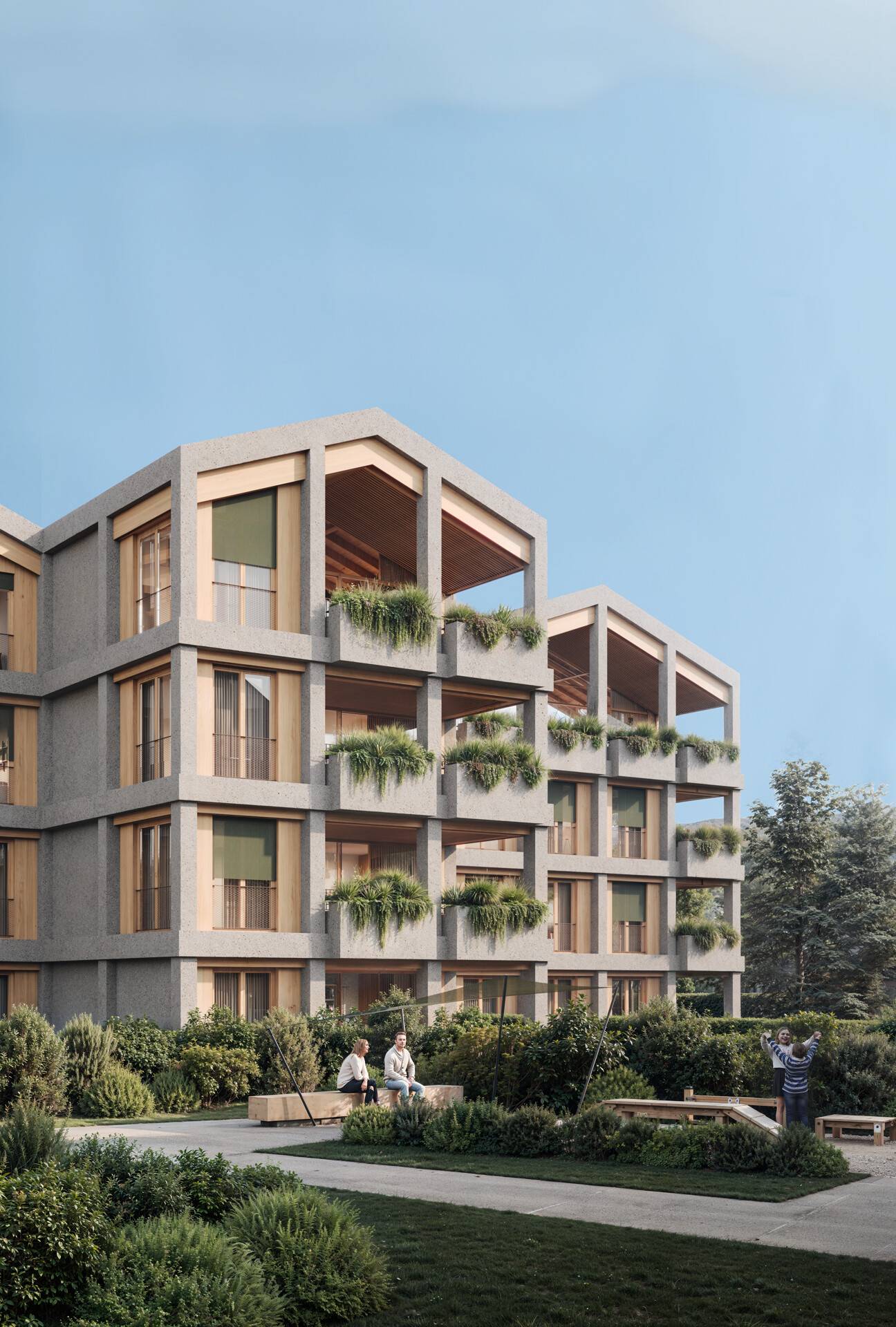 Wohnung mit Garten und Terrasse