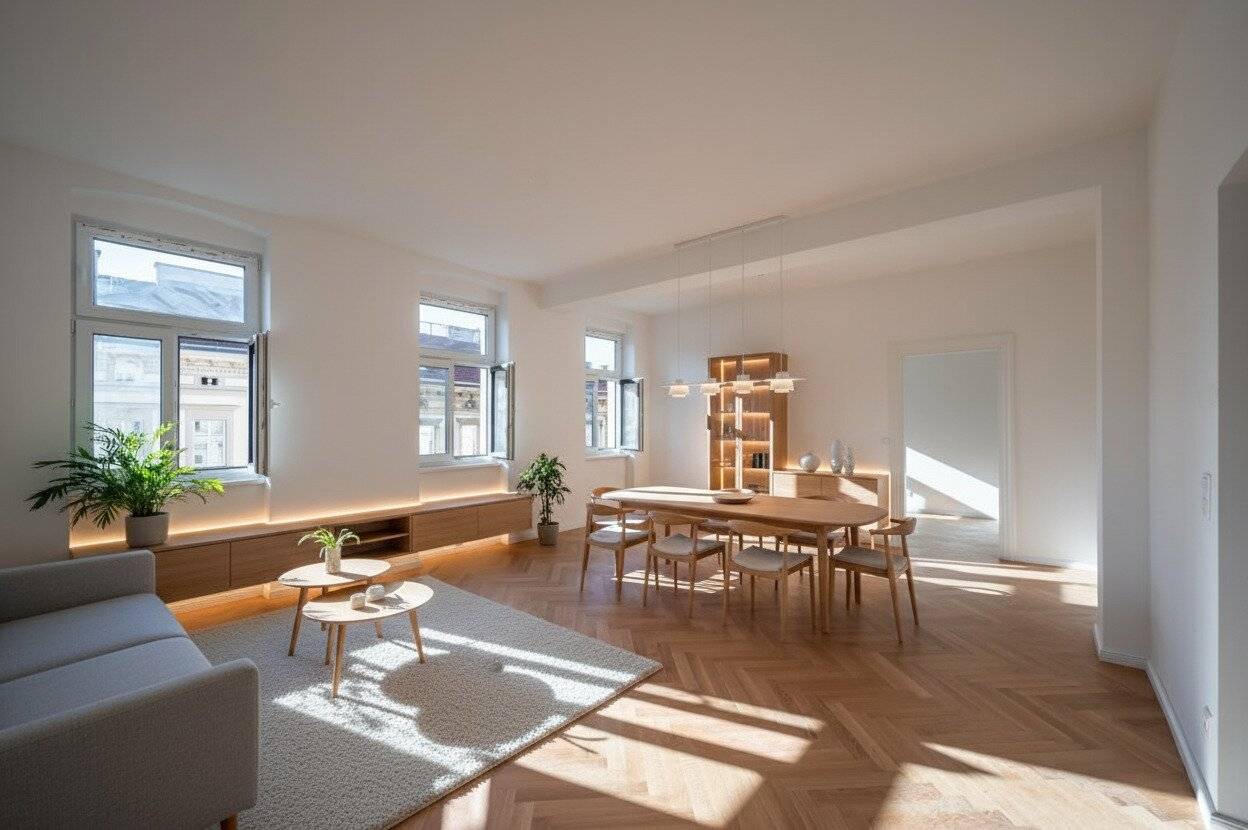 Fully renovated 3-room flat Vienna 5th 78m²