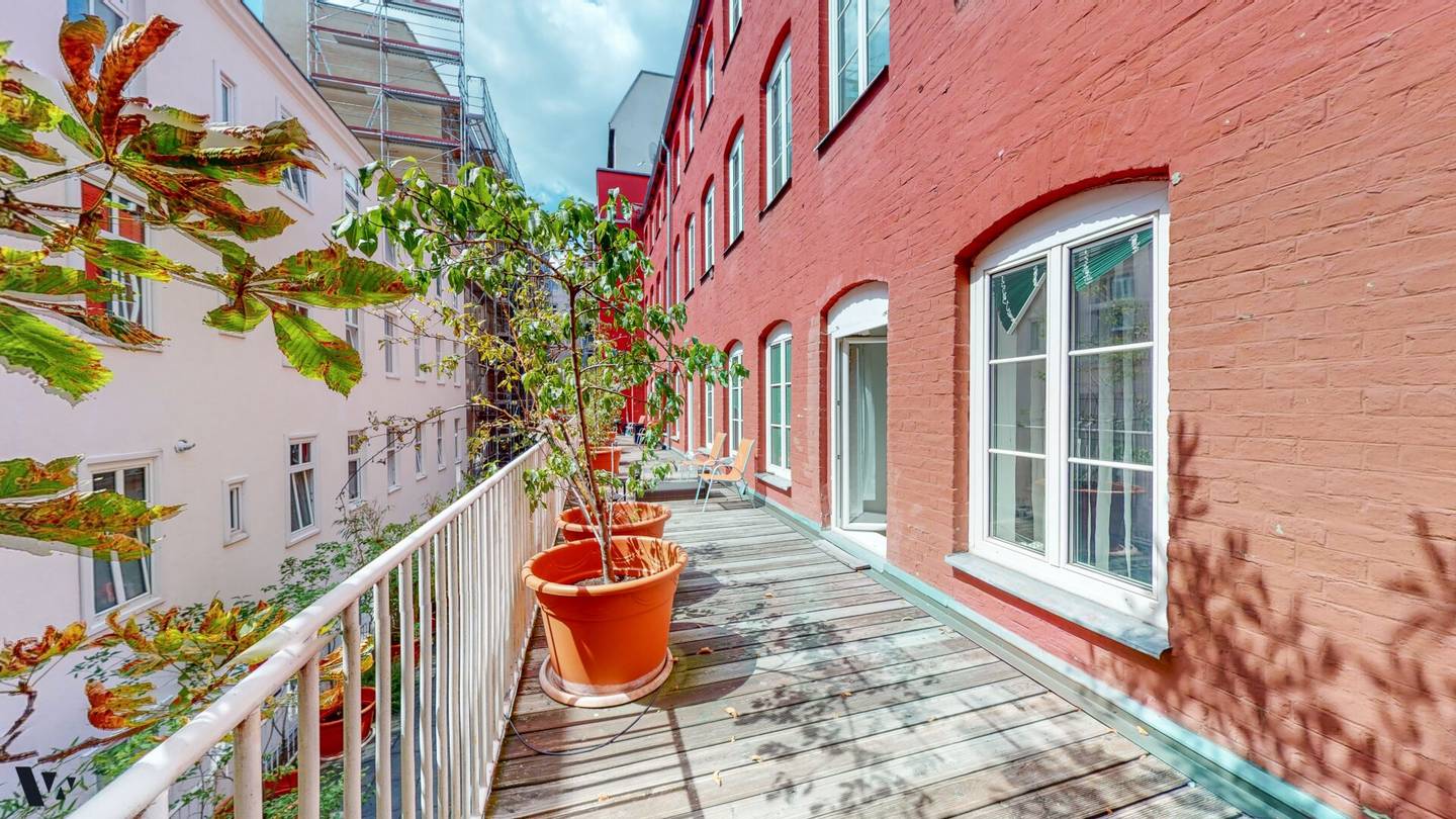 Charming courtyard building in brick construction style | in the heart of Vienna's Neubau district