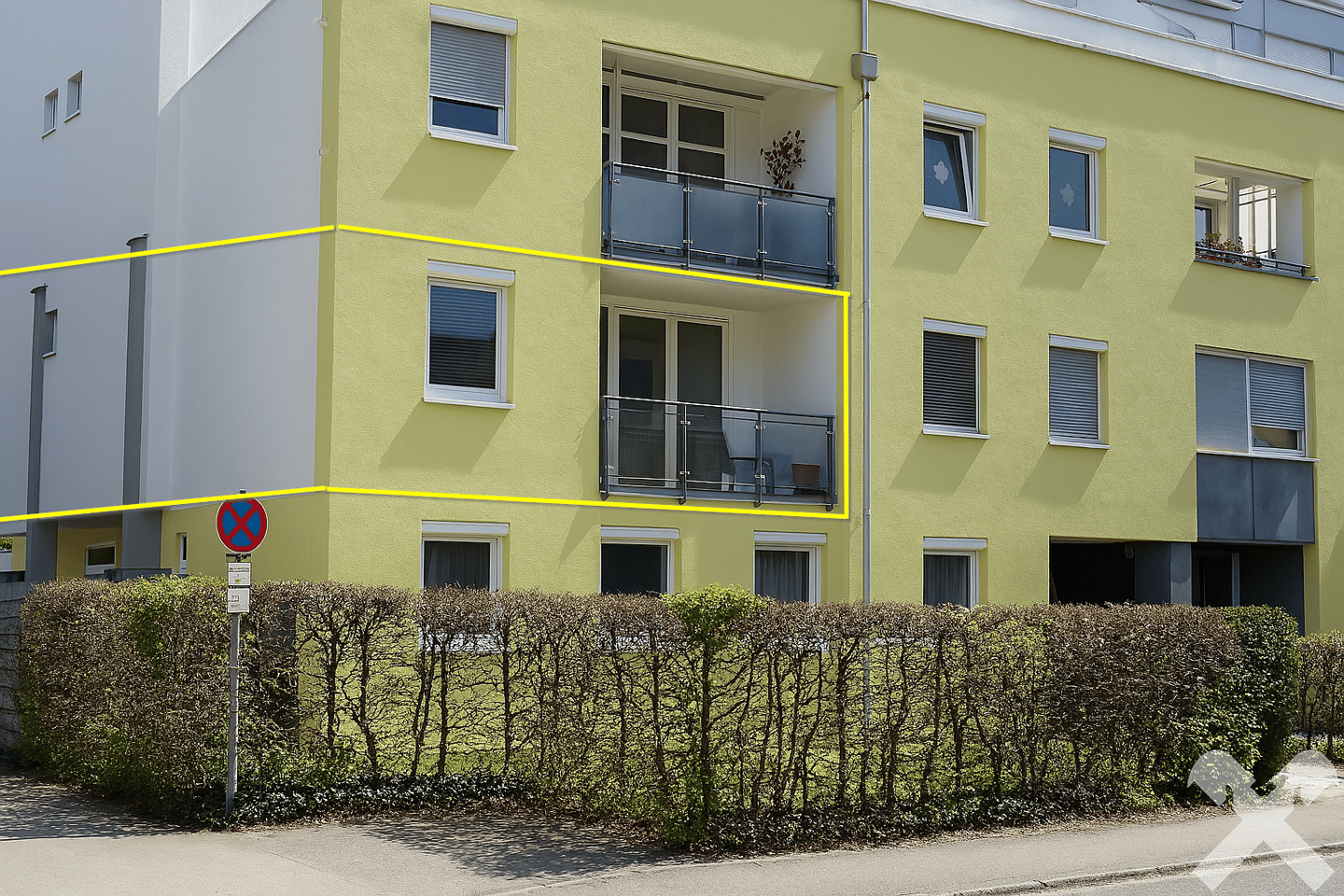 Wohnung im Zentrum mit Loggia und Tiefgaragenplatz