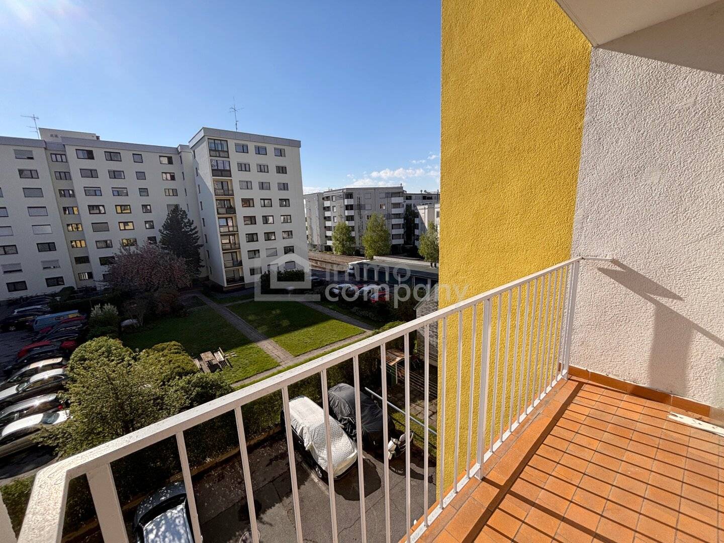Apartment with bright living kitchen and balcony